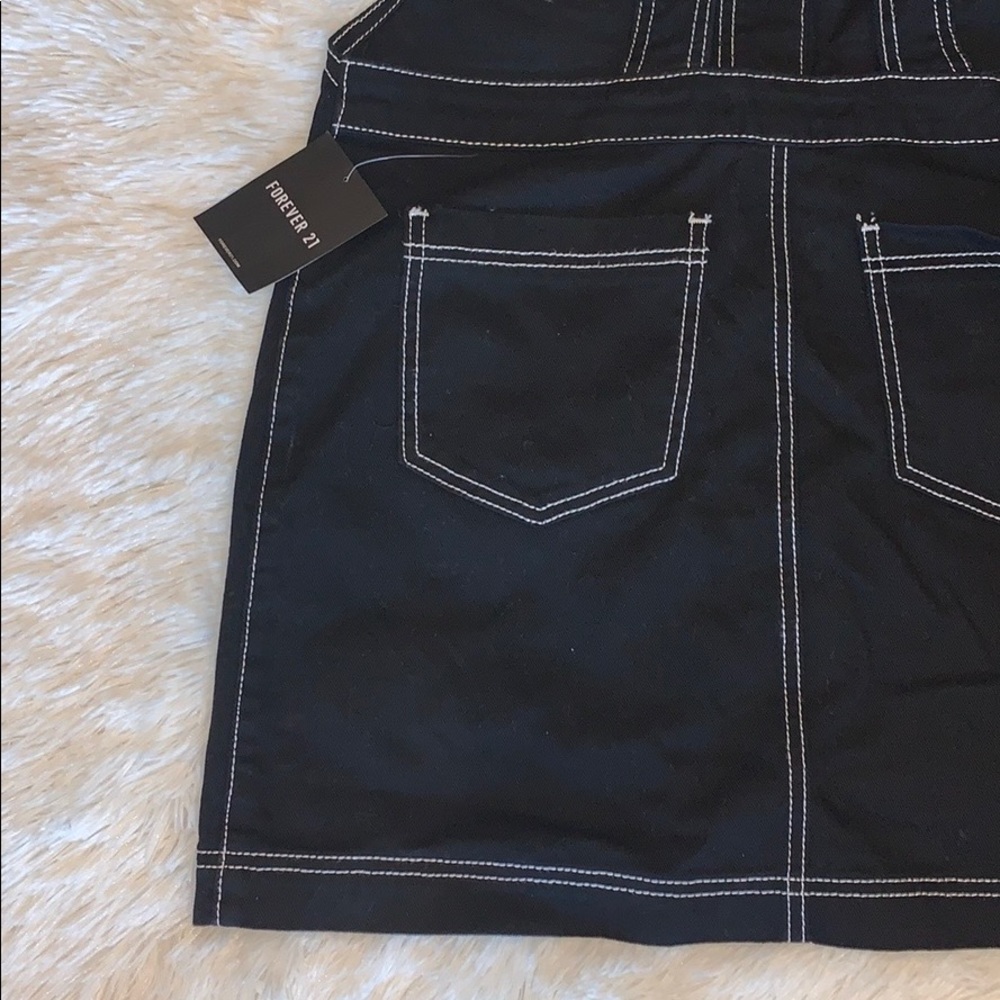 Woven Button-Front Overall Dress - Picture 6 of 8